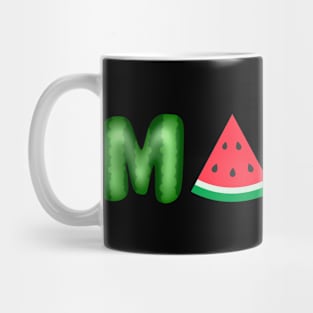 Mama Watermelon Funny Summer Fruit Gift Great Mother's Day Mug